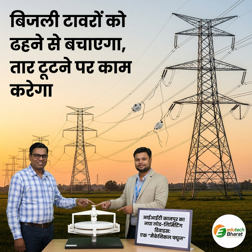 बिजली टावरों को ढहने से बचाएगा आईआईटी कानपुर का नया लोड-लिमिटिंग डिवाइस, तार टूटने पर ‘मैकेनिकल फ्यूज’ की तरह काम करेगा